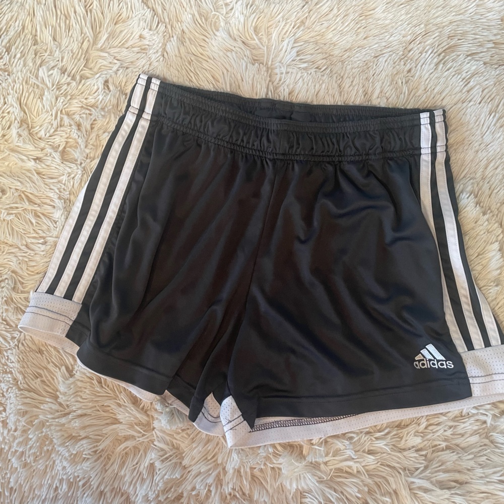 Adidas Athletic Shorts with White Stripes